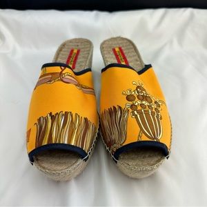 Respoke Charo Wedge Sandals in Orange